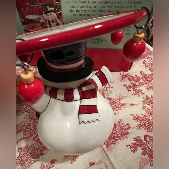 FITZ & FLOYD CHEERS PILLAR CANDLE HOLDER. - Picture 5 of 13